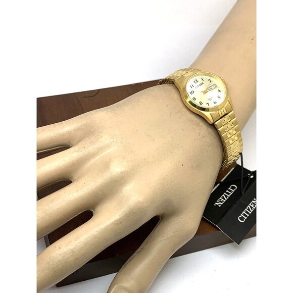 Citizen Women's Watch EQ2002-91P Quartz Gold Dial Petite 26mm Expansion … - Picture 4 of 13